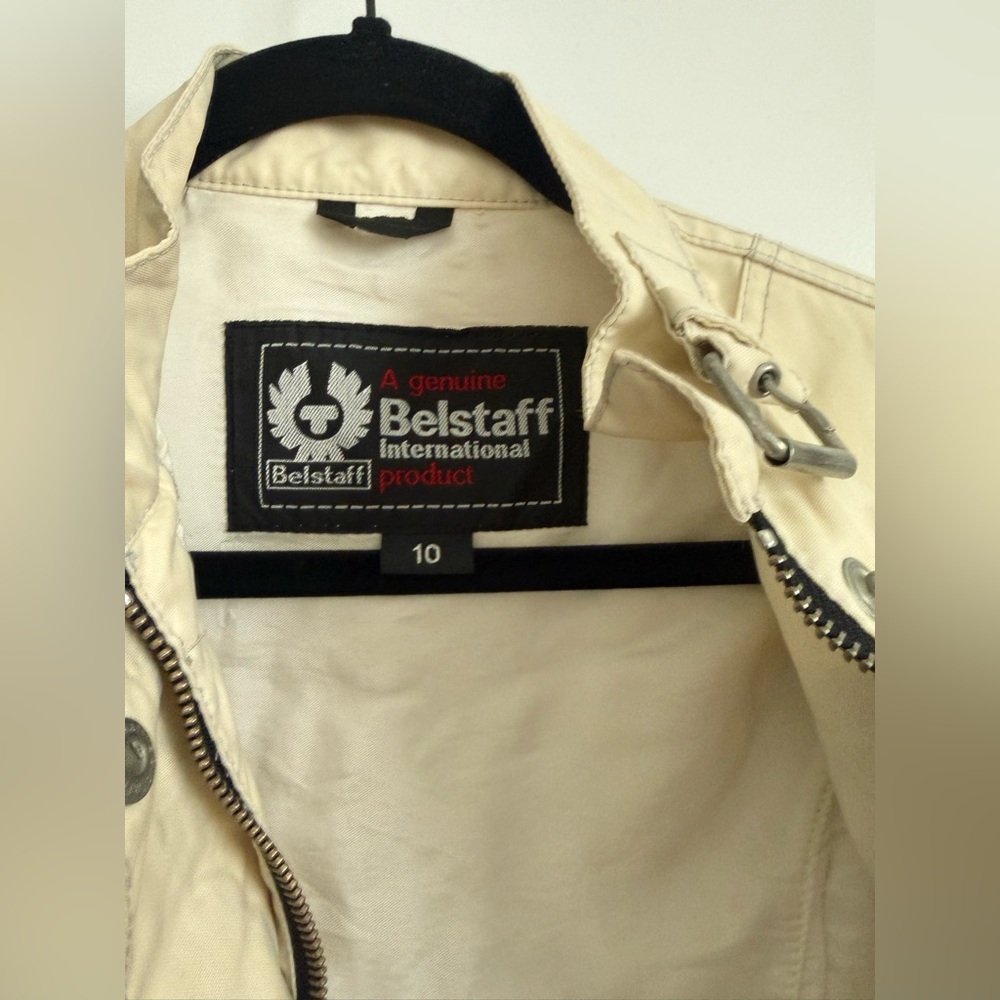 Belstaff Nylon Utility Moto Jacket as seen in Rosalia XS Beige - Picture 6 of 13